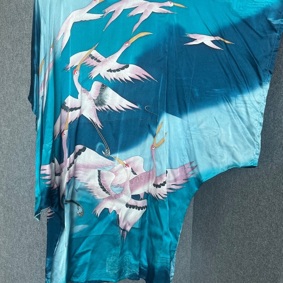 hand painted silk caftan - Picture 1 of 3